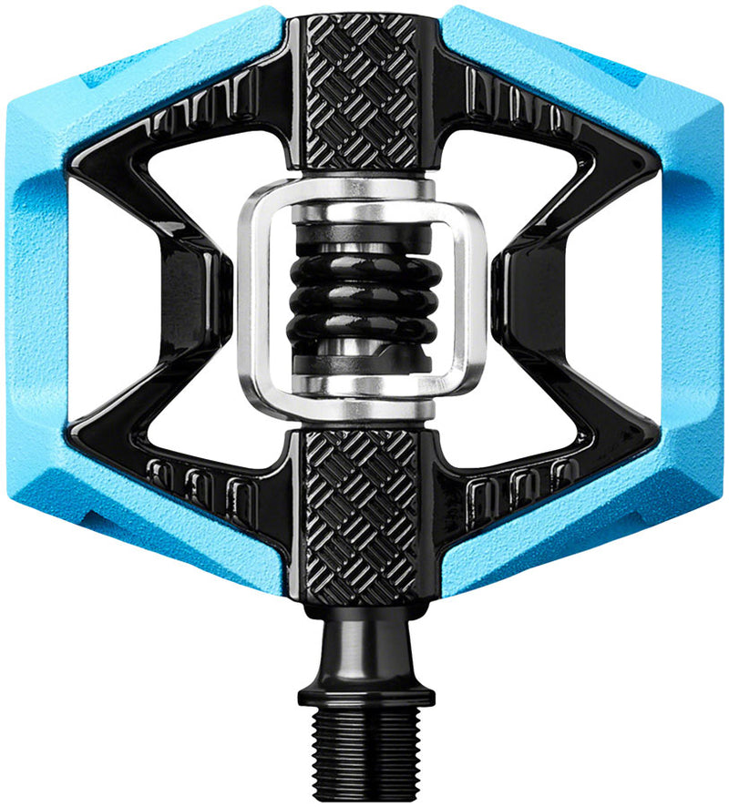 Load image into Gallery viewer, Crankbrothers Double Shot 2 Pedals - Single Side Clipless Platform Aluminum 9/16" Blue/BLK
