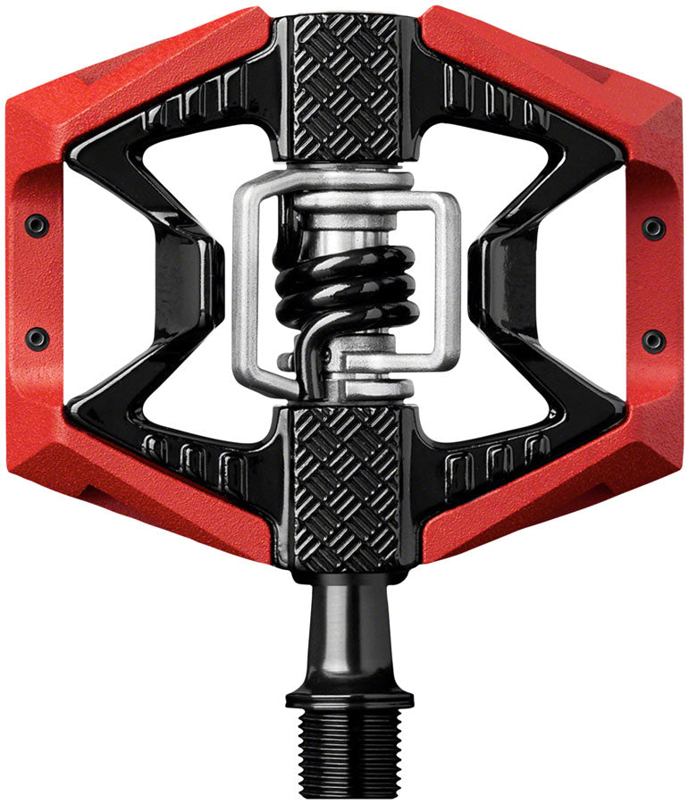 Load image into Gallery viewer, Crankbrothers Double Shot 3 Pedals - Single Side Clipless Platform Aluminum 9/16" Red/BLK

