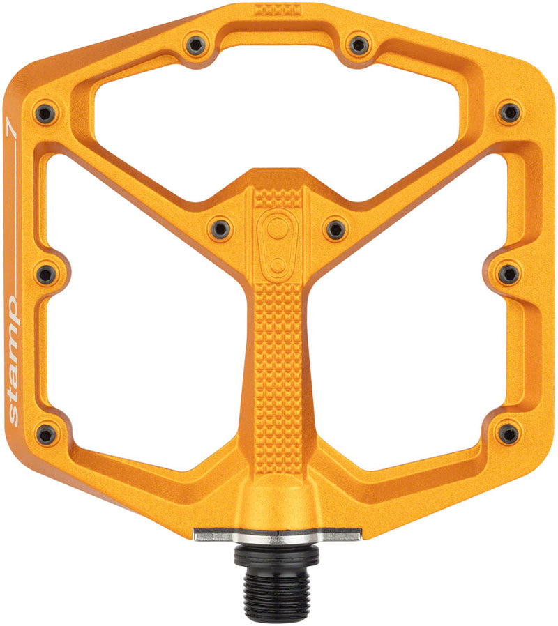 Load image into Gallery viewer, Crankbrothers Stamp 7 Pedals - Platform Aluminum 9/16" Orange Large
