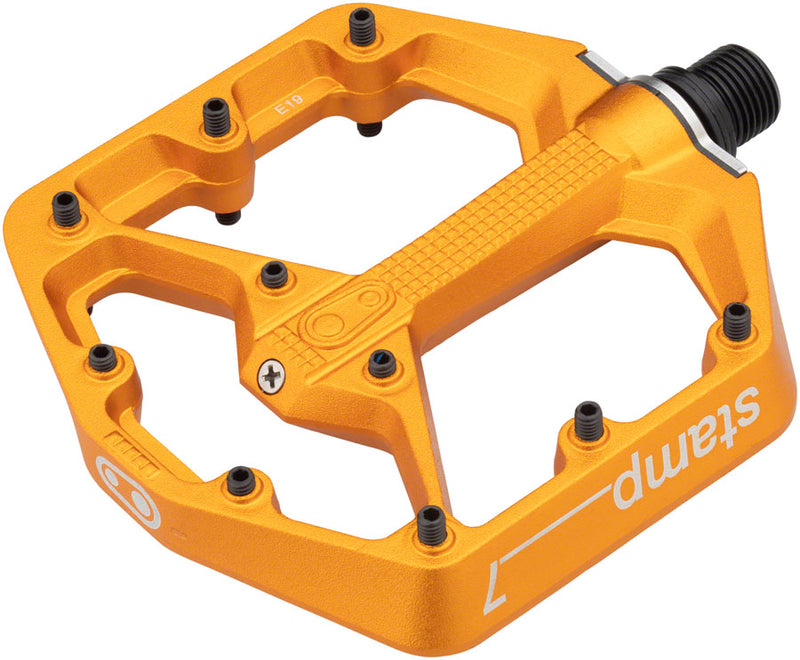 Load image into Gallery viewer, Crankbrothers Stamp 7 Pedals - Platform Aluminum 9/16" Orange Small
