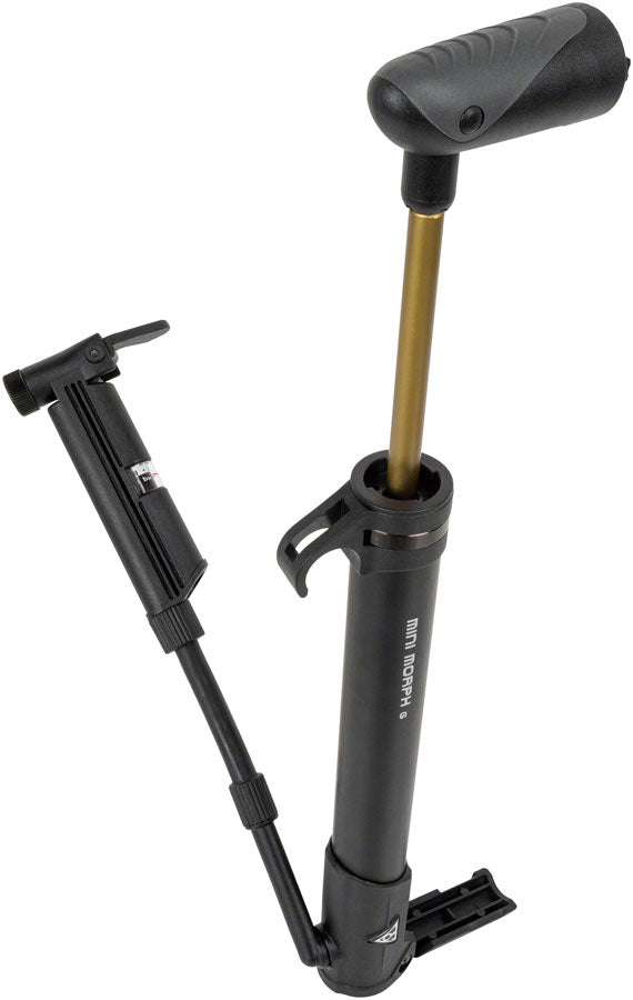 Load image into Gallery viewer, Topeak Mini Morph G Pump - with Gauge Black 140psi
