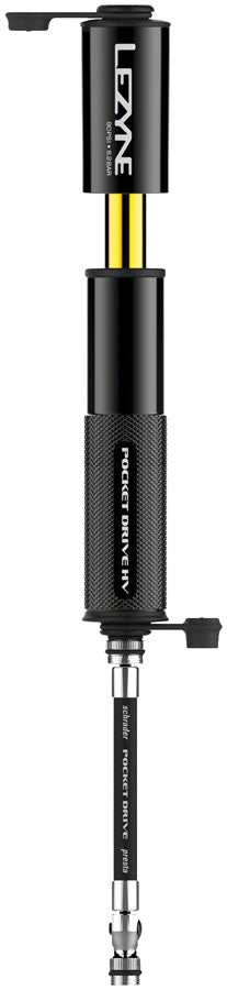 Lezyne Pocket Drive HV Frame Pump - Gloss Black