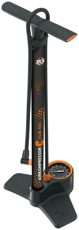 Load image into Gallery viewer, SKS Airkompressor ClikTek 10.0 Floor Pump - 144 PSI  900mm Hose 80mm Gauge
