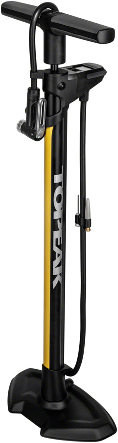 Load image into Gallery viewer, Topeak JoeBlow Pro Digital Floor Pump - 200psi / 13.8bar Digital Gauge SmartHead DX3 Air Release Button BLK/YLW
