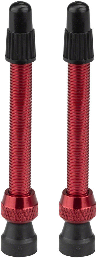 Load image into Gallery viewer, Stans Alloy Presta Valve Stem 55mm Universal Red Pair
