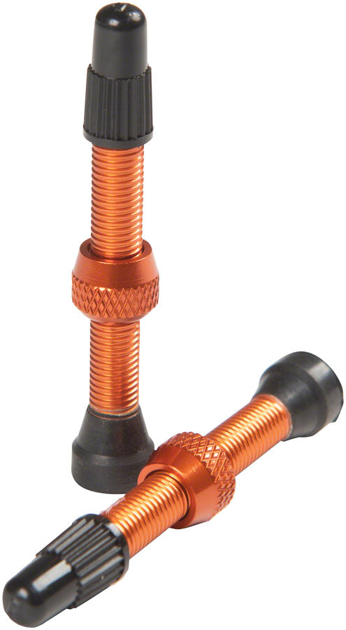 Load image into Gallery viewer, Stan's Alloy Valve Stems - 44mm Pair Orange
