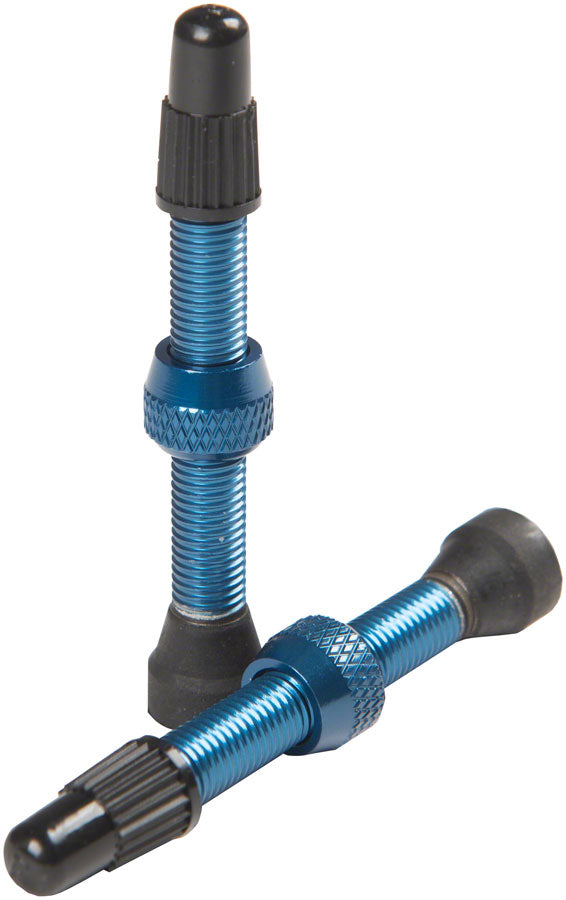 Load image into Gallery viewer, Stan's Alloy Valve Stems - 44mm Pair Blue

