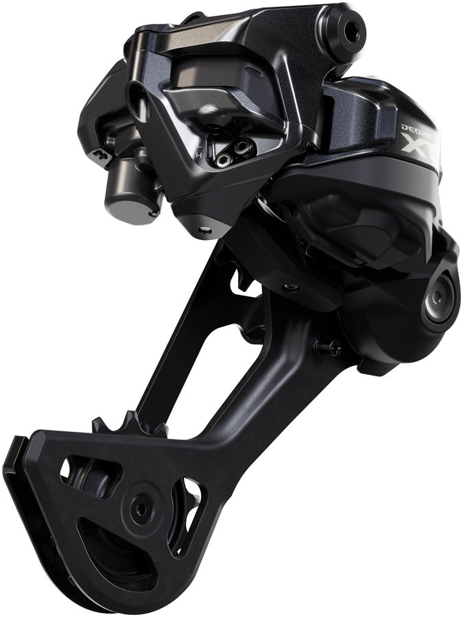 Load image into Gallery viewer, Shimano Deore XT RD-M8250-SGS Di2 Wireless Rear Derailleur - 12-Speed Long Cage Shadow ES BLK/Gray
