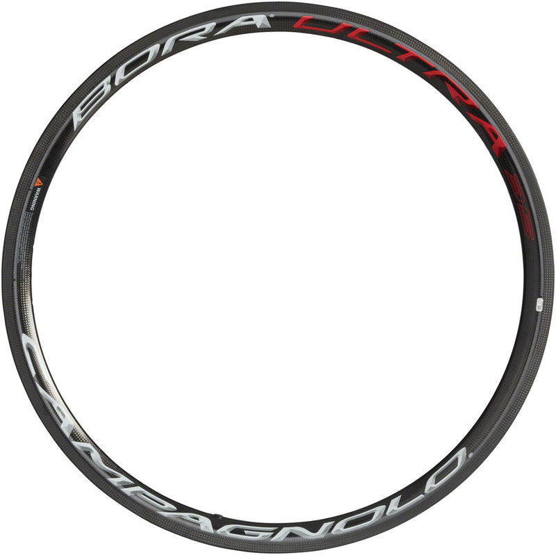 Load image into Gallery viewer, Campagnolo Bora Ultra 35 Rim - 700 Disc Black /Bright Label 21H Tubular Rear
