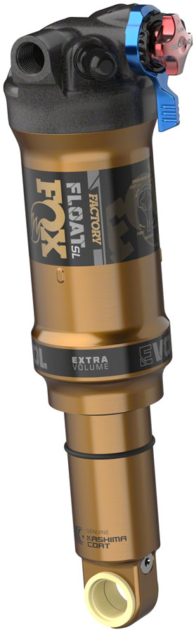 Load image into Gallery viewer, FOX FLOAT SL Factory Rear Shock - Trunnion Metric 165 x 40 mm 3-Postion Lever EVOL SV Kashima Coat
