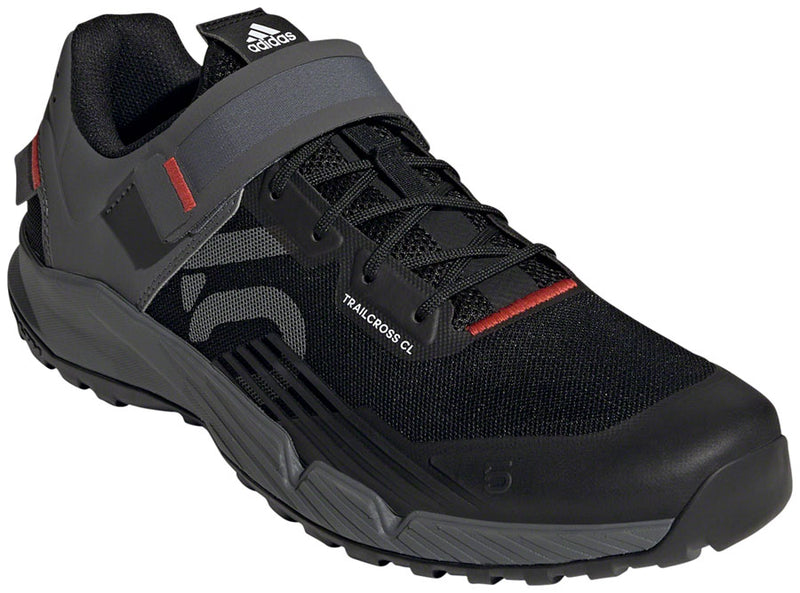 Load image into Gallery viewer, Five Ten Trailcross Mountain Clipless Shoes - Men's Core BLK/Gray Three/Red 7
