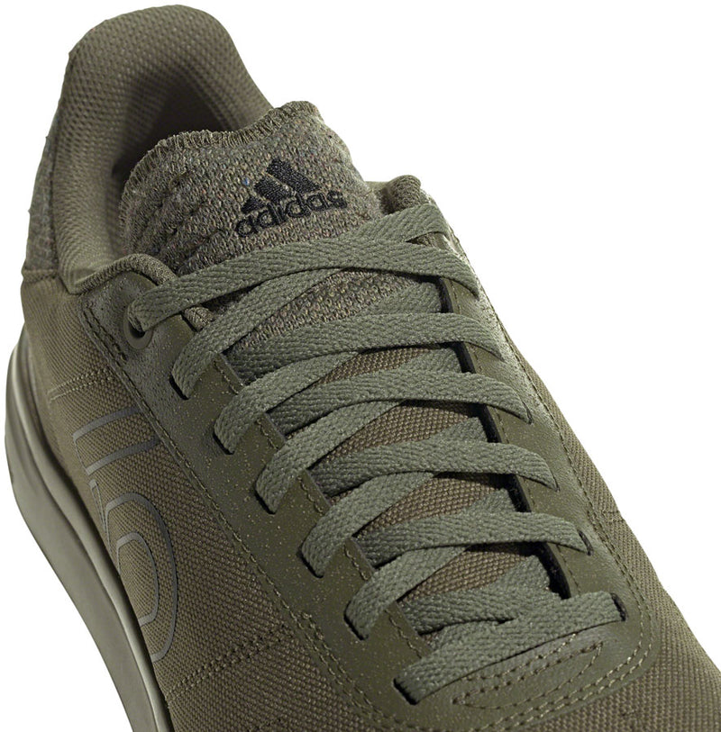 Load image into Gallery viewer, Five Ten Sleuth DLX Canvas Flat Shoes - Men's Focus Olive/Core BLK/Pulse Lime 11.5
