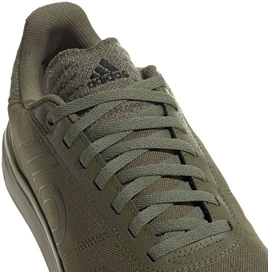 Five Ten Sleuth DLX Canvas Flat Shoes - Men's Focus Olive/Core BLK/Pulse Lime 7