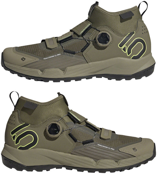 Five Ten Trailcross Pro Mountain Clipless Shoes - Men's Green/BLK/Green 6.5