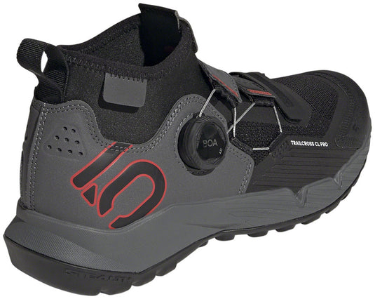 Five Ten Trailcross Pro Mountain Clipless Shoes - Women's Gray/Black/Red 5.5