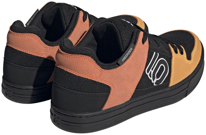 Load image into Gallery viewer, Five Ten Freerider Flat Shoes - Men's Core Black/Ftwr White/Impact Orange 12
