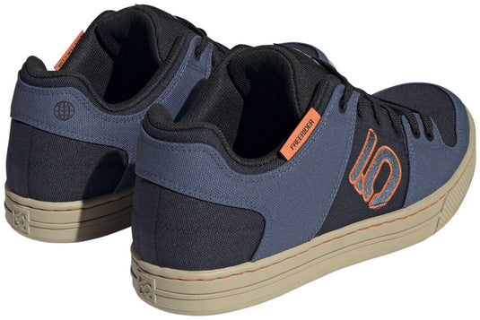 Five Ten Freerider Canvas Flat Shoes - Men's Core Legend Ink/Wonder Steel/Impact Orange 8.5