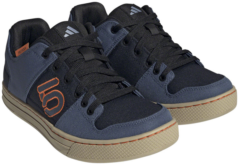 Load image into Gallery viewer, Five Ten Freerider Canvas Flat Shoes - Men's Core Legend Ink/Wonder Steel/Impact Orange 11.5
