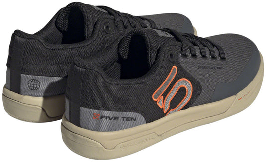 Five Ten Freerider Pro Canvas Flat Shoes - Women's Gray Six/Gray Four/Impact Orange 6.5