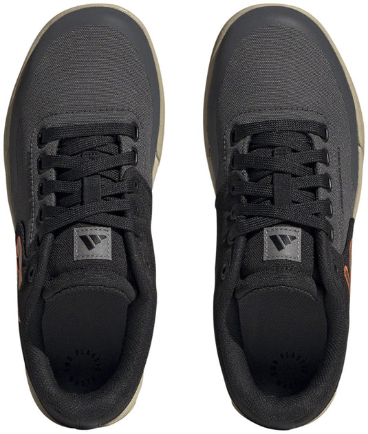 Five Ten Freerider Pro Canvas Flat Shoes - Women's Gray Six/Gray Four/Impact Orange 8