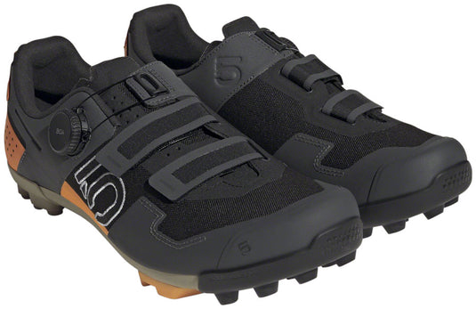 Five Ten Kestrel BOA Mountain Clipless Shoes - Men's Core BLK/Ftwr White/Impact Orange 8.5