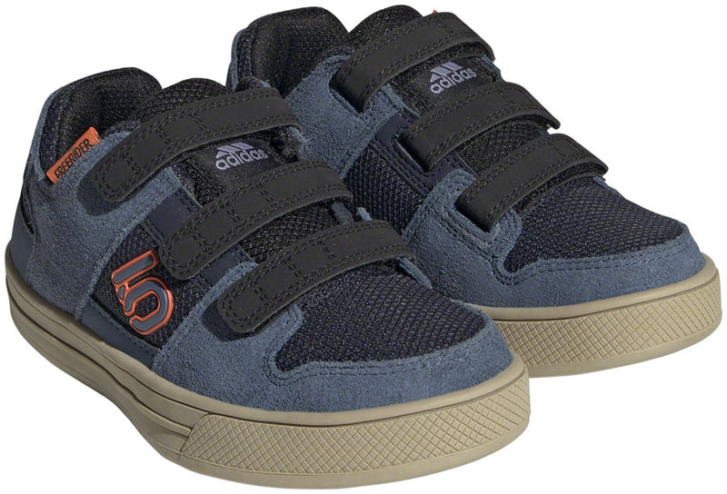 Load image into Gallery viewer, Five Ten Freerider VCS Flat Shoes - Kids Legend Ink/Wonder Steel/Impact Orange 5.5
