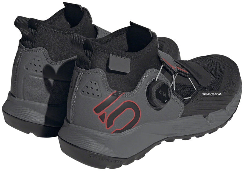 Load image into Gallery viewer, Five Ten Trailcross Pro Mountain Clipless Shoes - Womens Gray Five/Core BLK/Red 7.5
