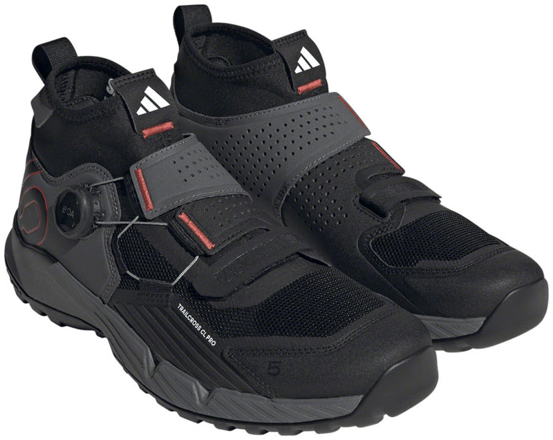 Load image into Gallery viewer, Five Ten Trailcross Pro Mountain Clipless Shoes - Men's Gray Five/Core BLK/Red 11

