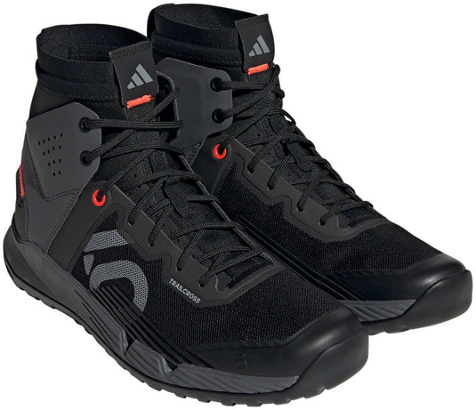 Five Ten Trailcross Mid Pro Flat Shoes - Men's Core BLK/Gray Two/Solar Red 12