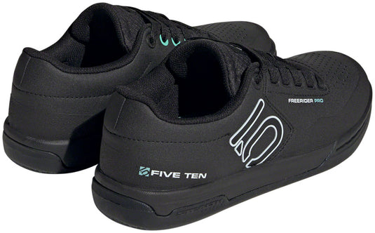 Five Ten Freerider Pro Flat Shoes - Women's Core BLK/Crystal White/Acid Mint 7.5