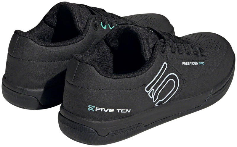 Load image into Gallery viewer, Five Ten Freerider Pro Flat Shoes - Women's Core BLK/Crystal White/Acid Mint 9
