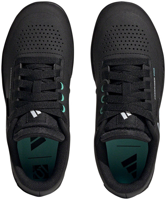 Five Ten Freerider Pro Flat Shoes - Women's Core BLK/Crystal White/Acid Mint 7