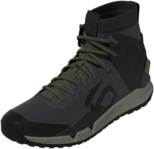 Five Ten Trailcross Mid Pro Flat Shoes - Men's Gray Six/Core BLK/Olive Strata 9.5