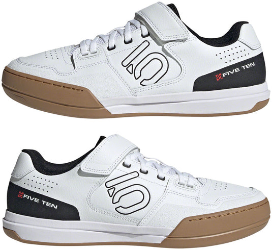 Five Ten Hellcat Mountain Clipless Shoes - Men's FTWR White/Core BLK/Red 5.5