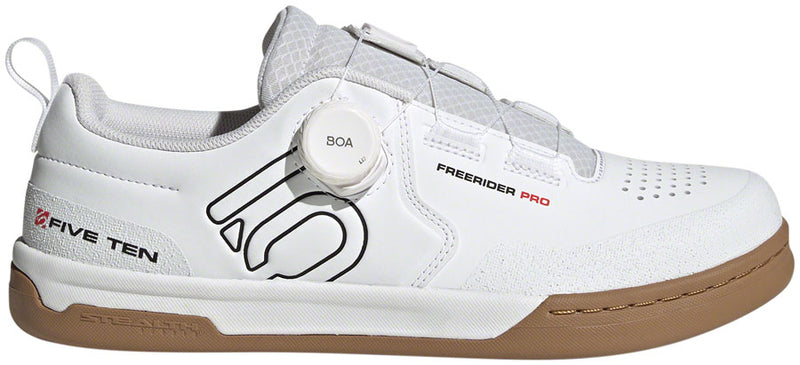 Load image into Gallery viewer, Five Ten Freerider Pro BOA Flat Shoes - Men's FTWR White/Core Black/Red 10
