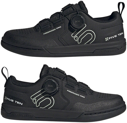 Five Ten Freerider Pro BOA Flat Shoes - Women's  Core BLK/Linen Green/FTWR White 5