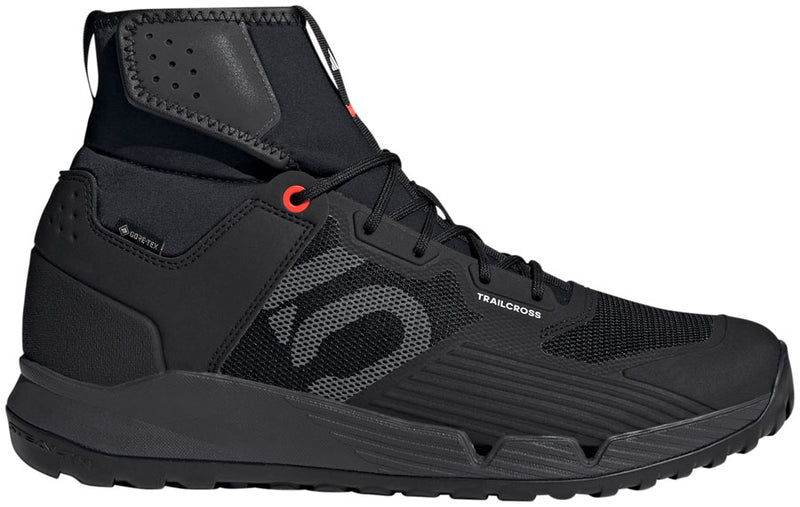 Load image into Gallery viewer, Five Ten Trailcross GTX Flat Shoes - Men's Core Black / Gray / Solar Red 10
