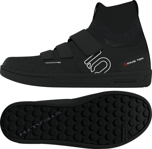 Five Ten Freerider Pro Mid VCS Flat  Shoes - Men's BLK / Footwear White / Carbon 8