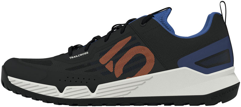 Load image into Gallery viewer, Five Ten Trailcross LT Flat Shoes - Men's Core BLK/Pure Orange/Ray Blue 9.5
