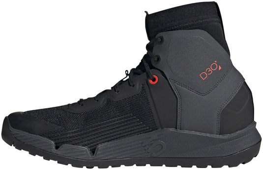 Five Ten Trailcross Mid Pro Flat Shoes - Men's Core BLK / Gray Two / Solar Red 10