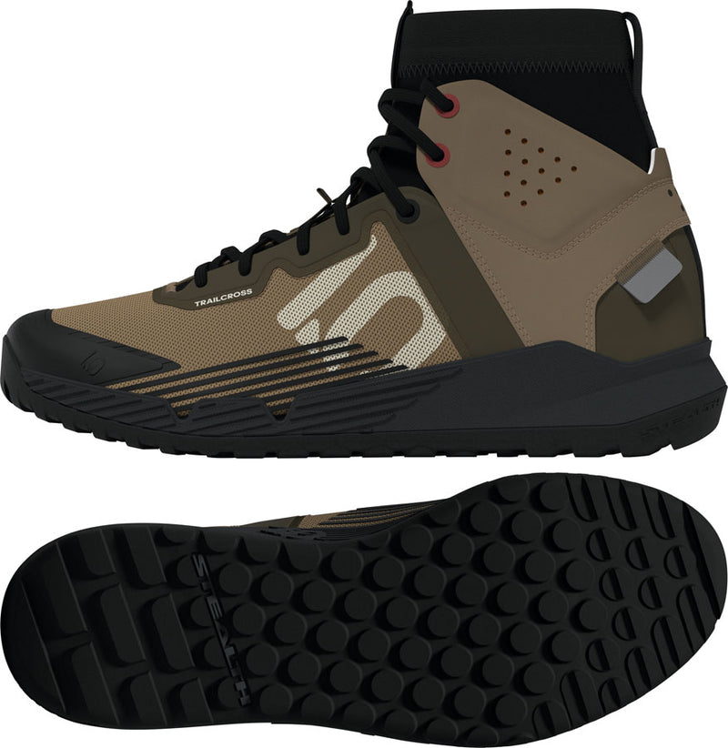 Load image into Gallery viewer, Five Ten Trailcross Mid Pro Flat Shoes - Men's Cardboard/Off White/Core BLK 11
