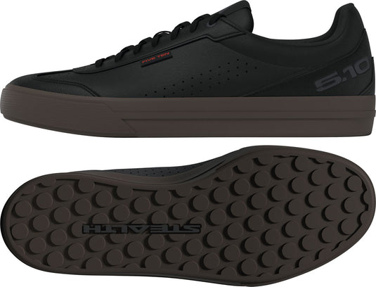 Five Ten Sleuth DLX2 Flat Shoes - Men's Core Black/Carbon/Gum 5 7
