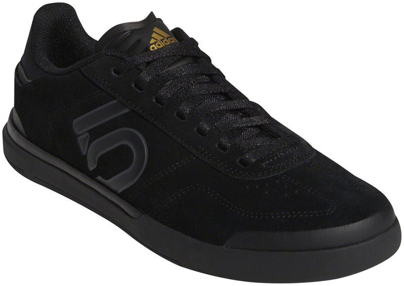 Load image into Gallery viewer, Five Ten Sleuth DLX Flat Shoes - Women's Core BLK / Gray Six / Matte Gold 7
