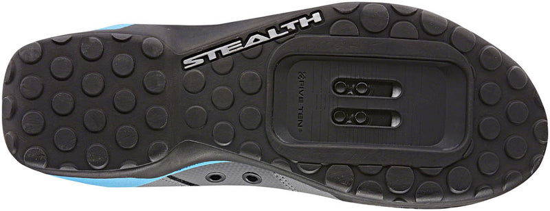 Load image into Gallery viewer, Five Ten Kestrel Lace Mountain Clipless Shoes - Women's Gray Five / Shock Cyan / Core BLK 5.5
