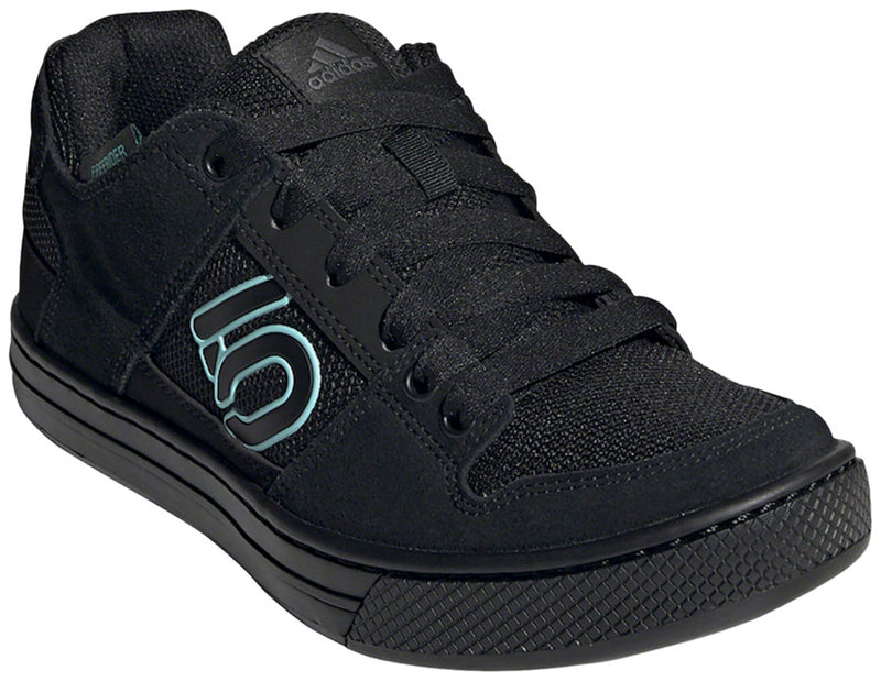 Load image into Gallery viewer, Five Ten Freerider Flat Shoes - Women's Core BLK / Acid Mint / Core BLK 9.5
