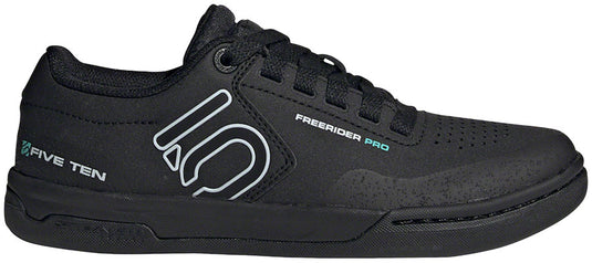 Five Ten Freerider Pro Flat Shoes - Women's Core BLK / Crystal White / Acid Mint 10.5
