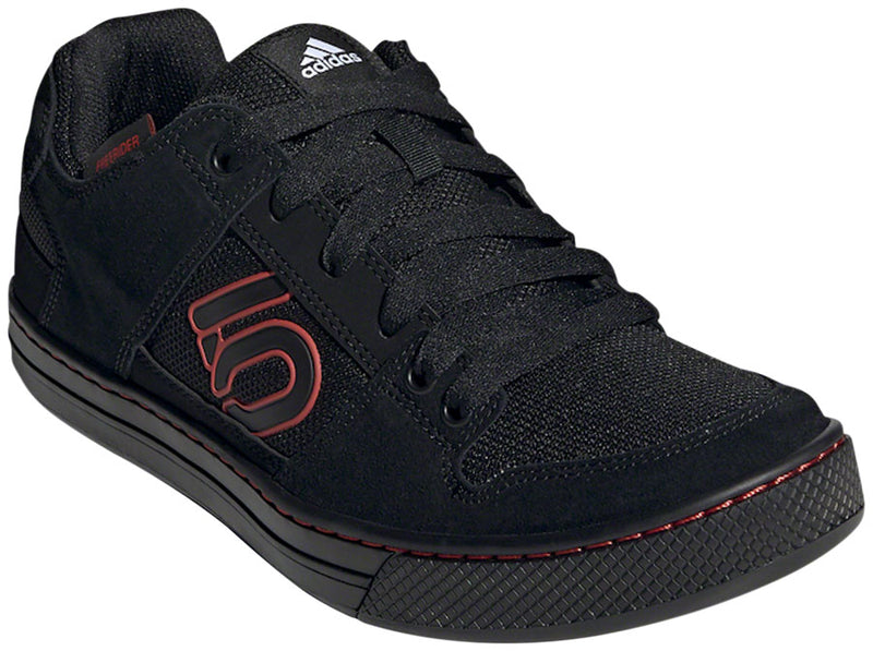 Load image into Gallery viewer, Five Ten Freerider Flat Shoes - Men's Core Black / Core Black  / Red 12
