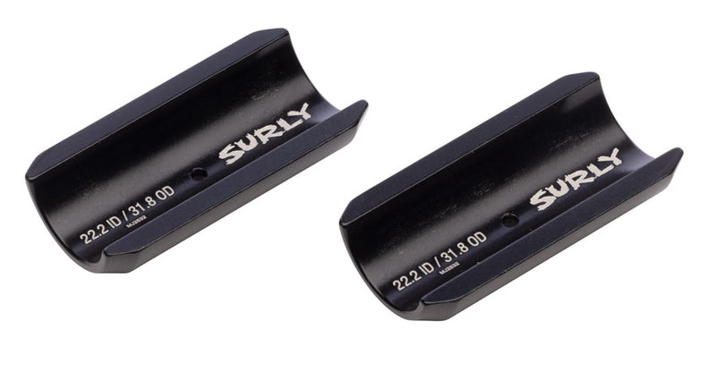Load image into Gallery viewer, Surly Handlebar Clamp Shim - 25.4mm to 31.8mm Shim Black

