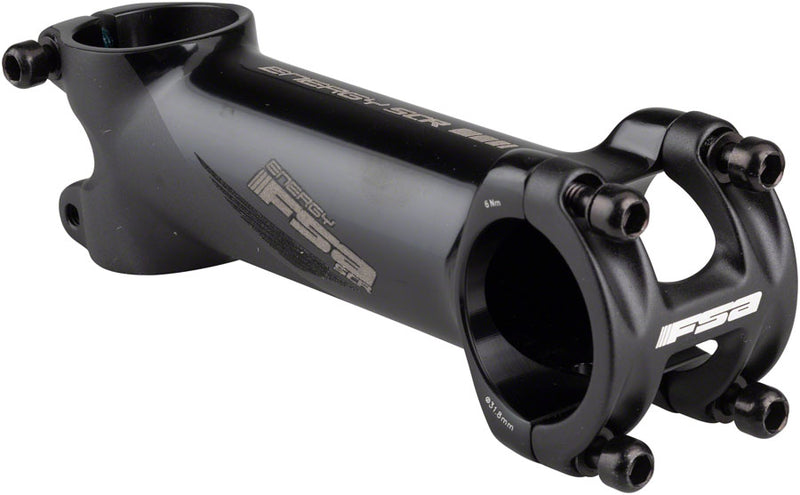 Load image into Gallery viewer, Full Speed Ahead Energy SCR Stem - 110mm 31.8 Clamp -6 1 1/8" Alloy BLK/Gray
