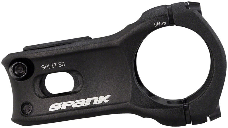 Load image into Gallery viewer, Spank SPLIT 35  Stem - 50mm 35mm Clamp 0 Degree 1-1/8" Black
